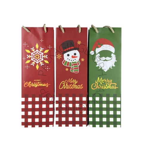 Christmas Wine Bag with Designs