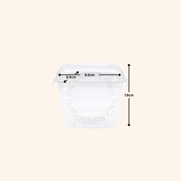 Square Deli Bubble Cup with Lid