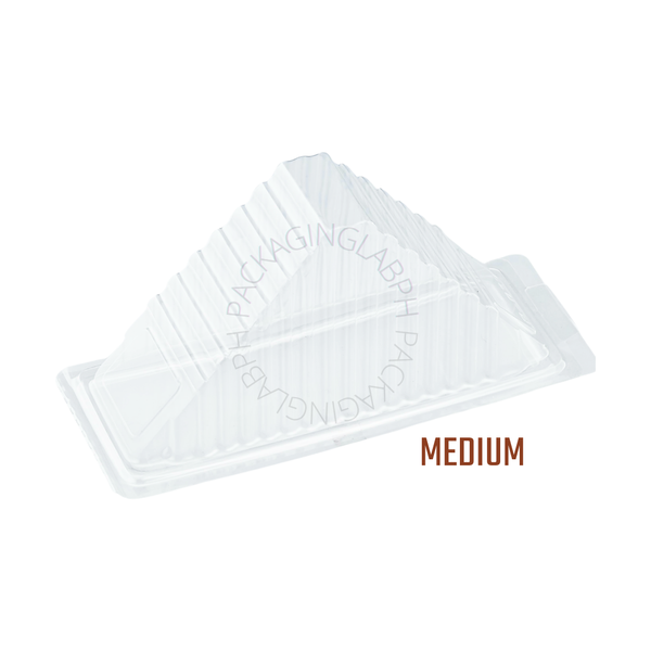 Medium Plastic Sandwich Clamshell Triangle Sandwich Box