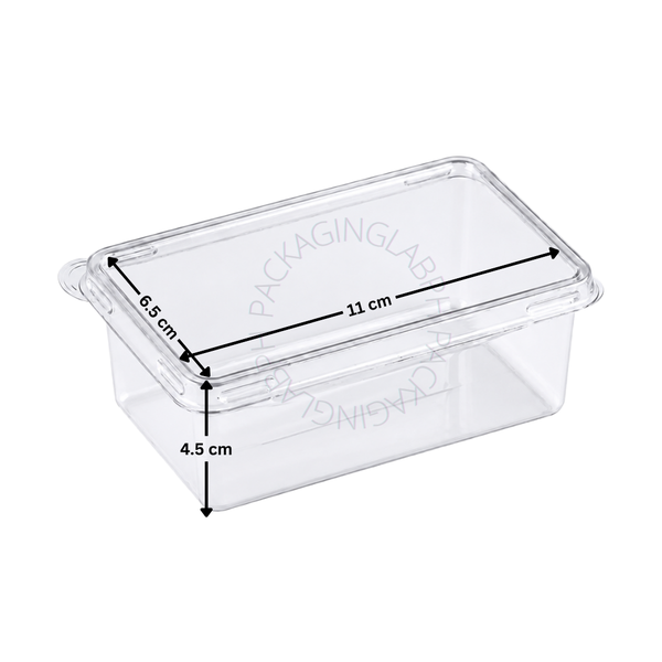300ml Small Rectangle Clear Container V2