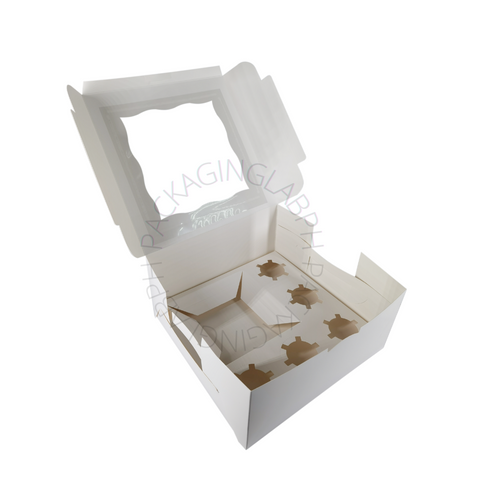 Cupcake Box with Bento Cake Holder (5-Hole + Bento)