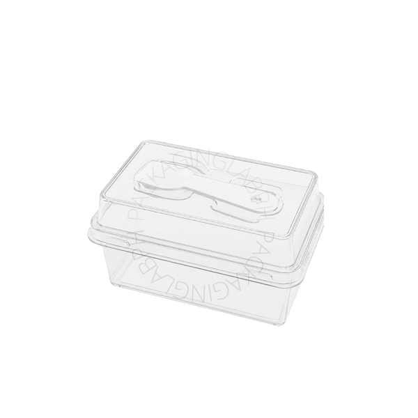 300ml Small Rectangle Deli Container with Spoon