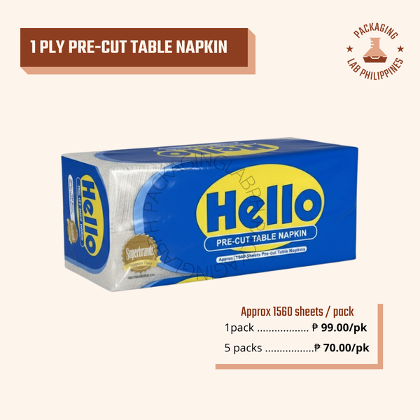 1-Ply Precut Table Napkin