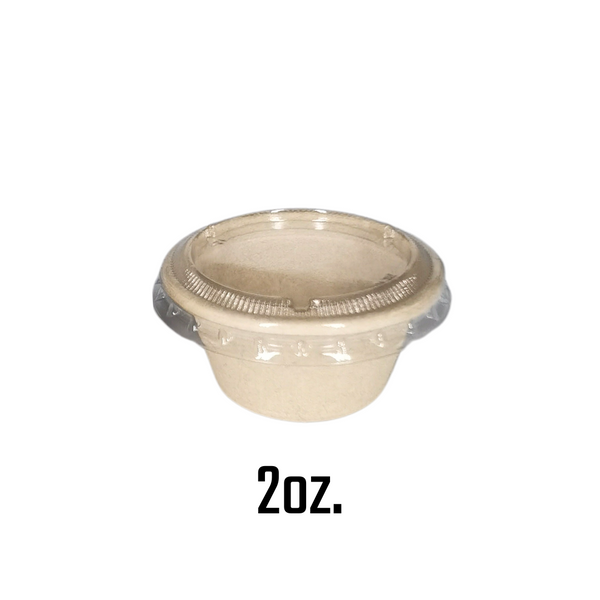 1oz. / 2oz. / 4oz. Sugarcane Bagasse Sauce Cup