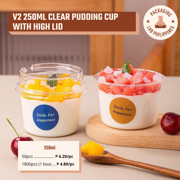 250ml Clear Pudding Cup V2