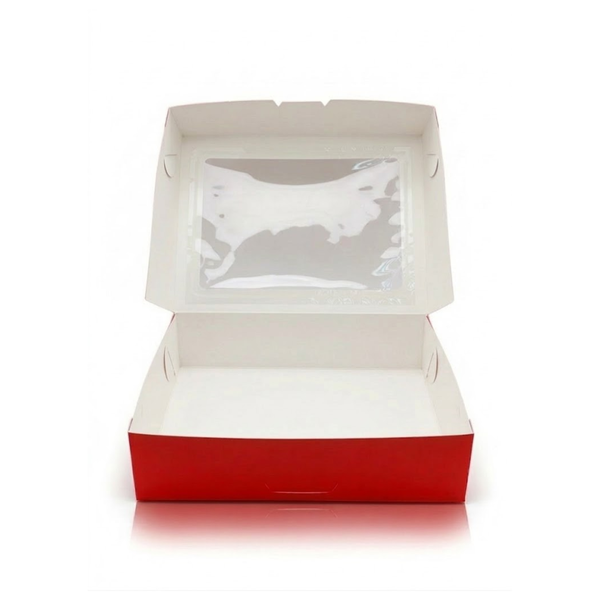 9x6x3 Pastry Box with Window / 6pcs Cupcake Box (Glossy/Laminated) by Opal Box