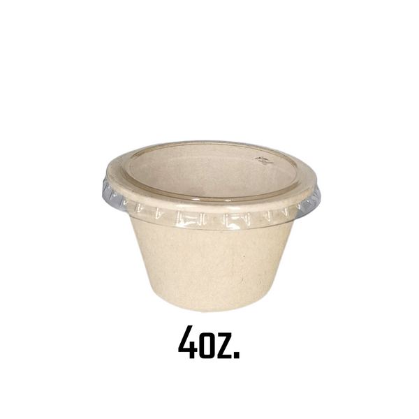 1oz. / 2oz. / 4oz. Sugarcane Bagasse Sauce Cup