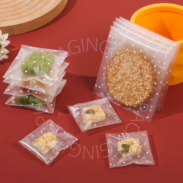 Resealable Cookie Pouch / Transparent OPP Cookie Plastic