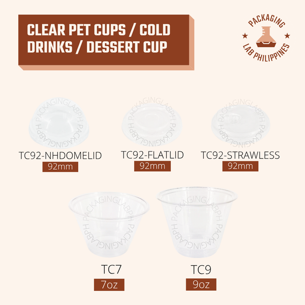 7oz / 9oz Clear PET Cups
