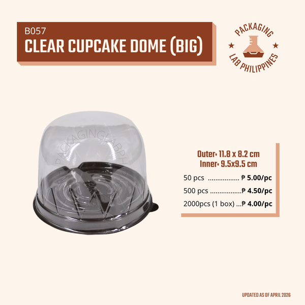 Large Cupcake Dome / Round Canister