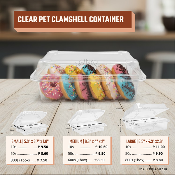 Clear Plastic Clamshell Container