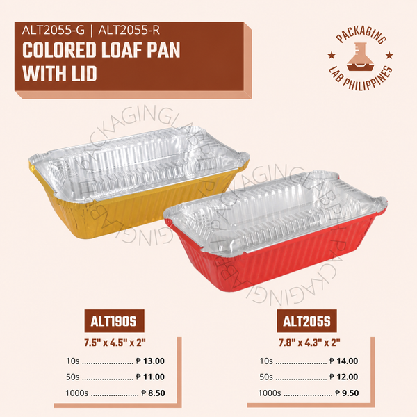 Colored Loaf Pan 190 with lid