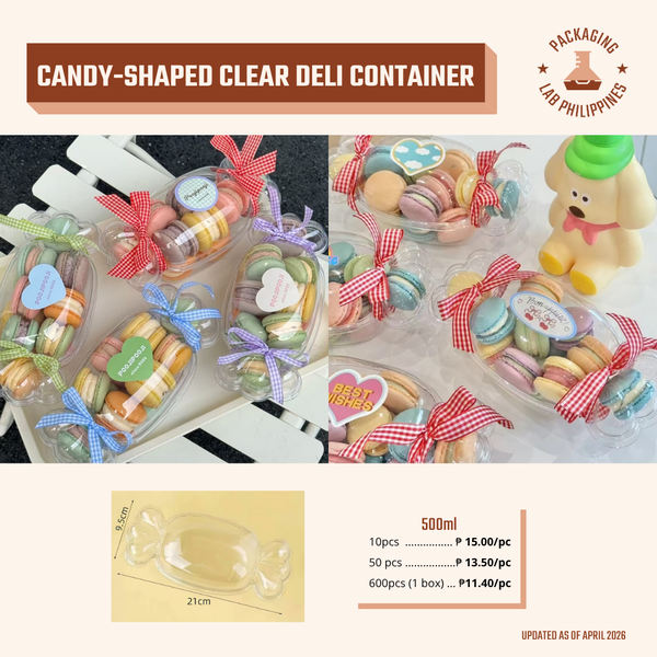 Candy-Shaped Clear Deli Container