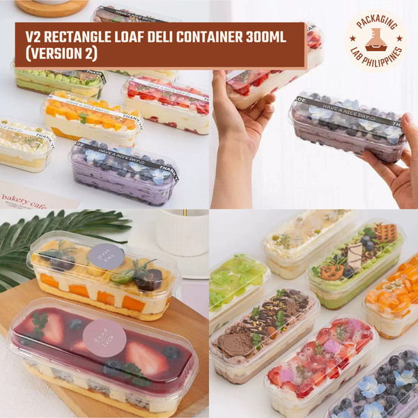 Rectangle Loaf Deli Container Clear Rectangle Container V2