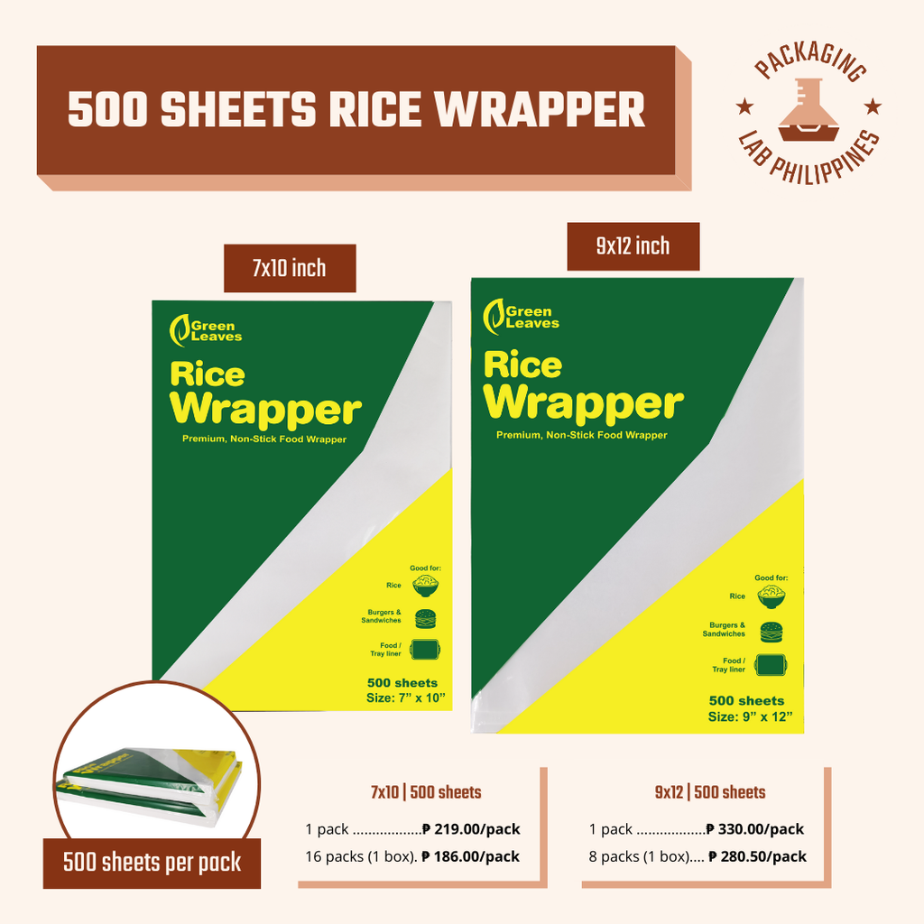 Rice Wrapper (7x10, 9x12) – Packaging Lab Philippines