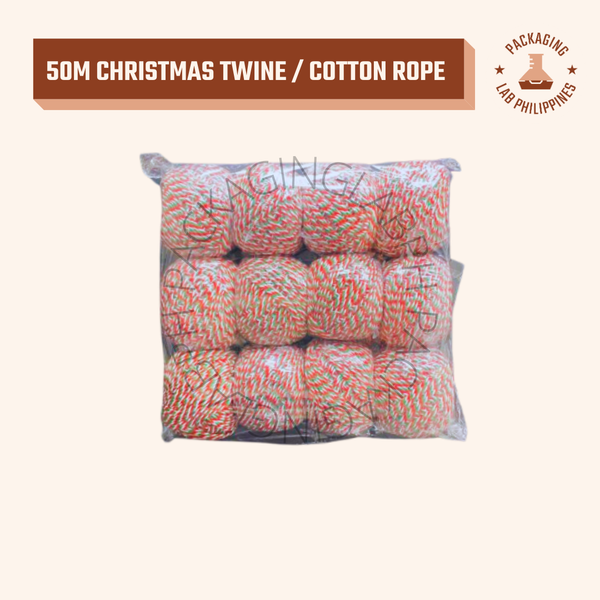 Christmas Twine / Cotton Rope (Red Green White)