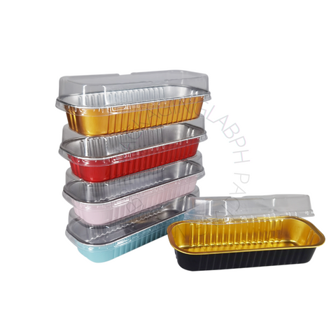 200ml Mini Rectangle Loaf Pan with lid