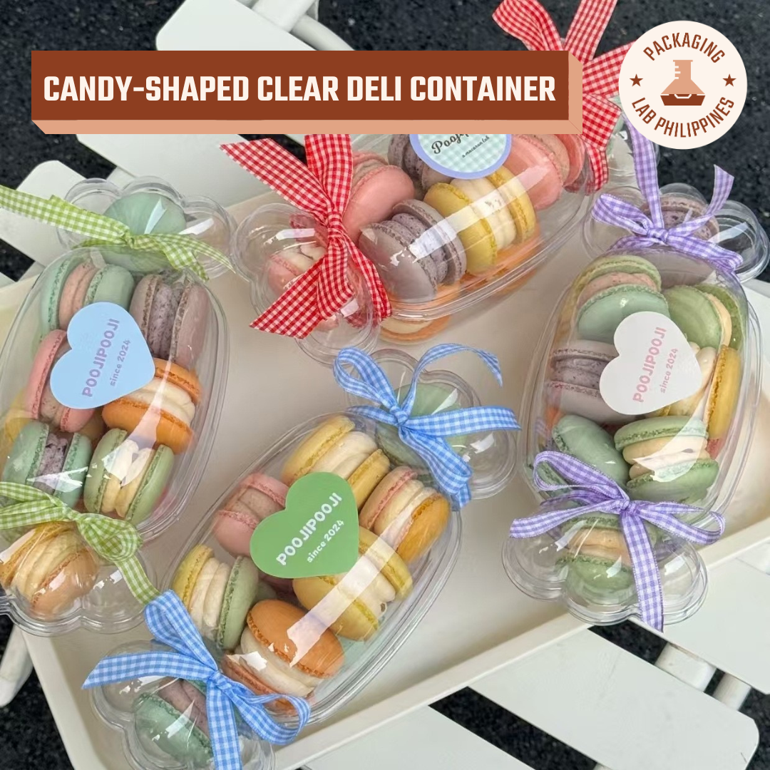 Candy-Shaped Clear Deli Container