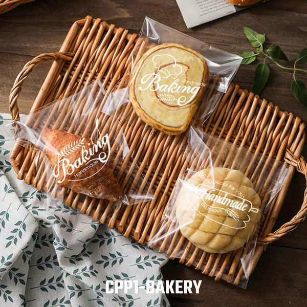 Bread & Pastry Bag Clear OPP Plastic with Adhesive