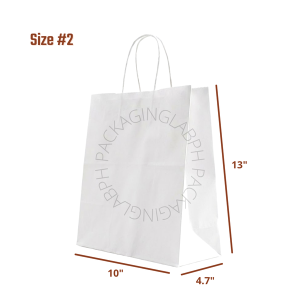 Heavy Duty Paper Bags (Kraft / White)
