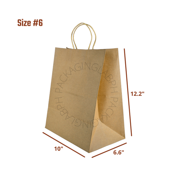 Heavy Duty Paper Bags (Kraft / White)