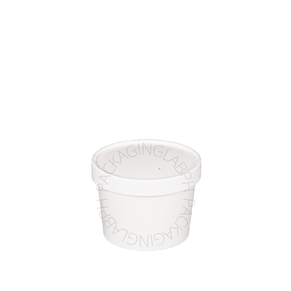 White Ice Cream Tub / Soup Tub  (8oz, 12oz, 16oz, 26oz, 32oz)
