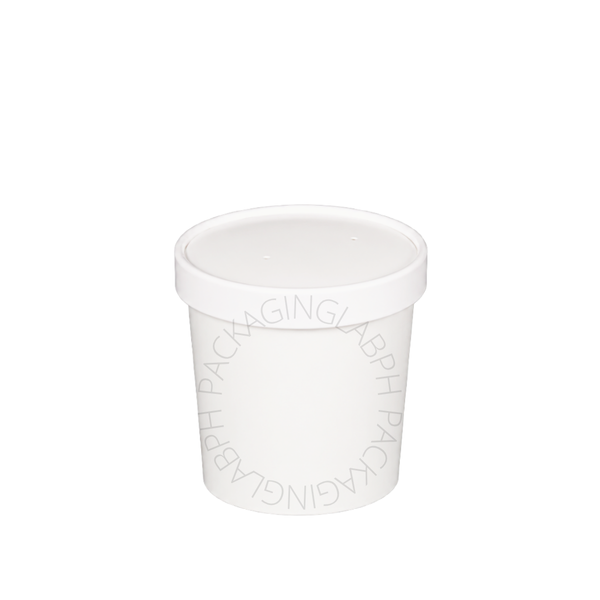 White Ice Cream Tub / Soup Tub  (8oz, 12oz, 16oz, 26oz, 32oz)
