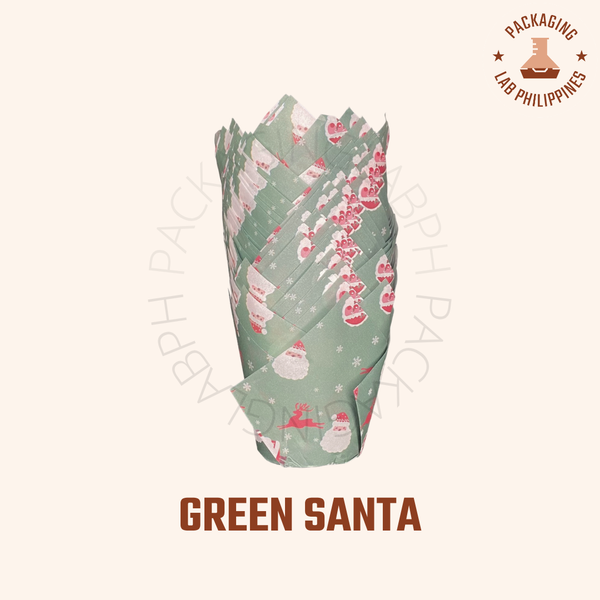 Christmas Design Cupcake Liner / Tulip Liner