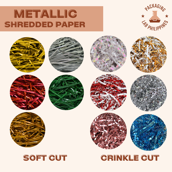 Metallic Shredded Paper / Paper Filler (Soft & Crinkle Cut)