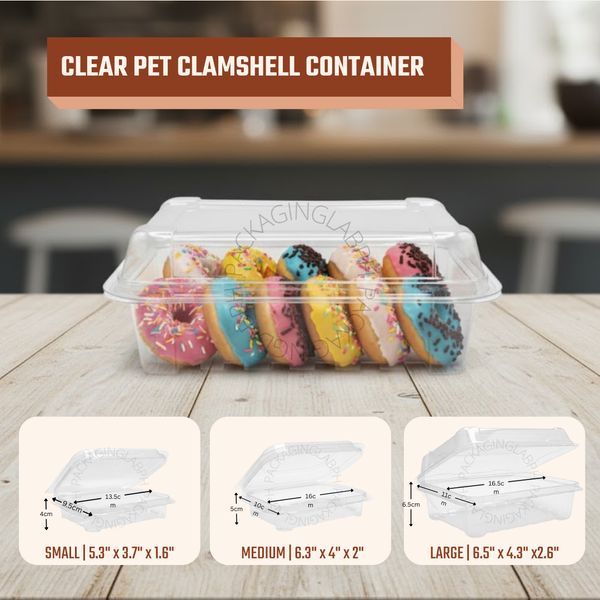 Clear Plastic Clamshell Container