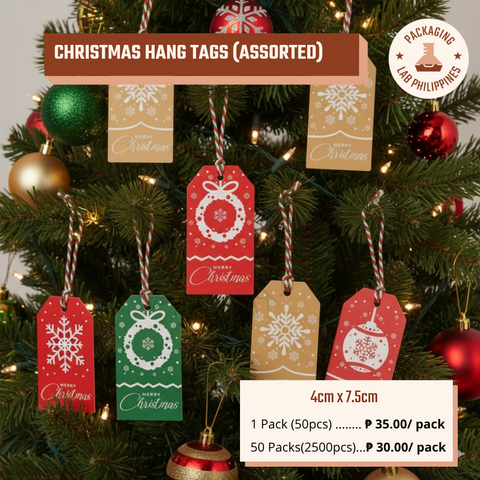 50pcs Assorted Christmas Gift Tags / Hang Tags