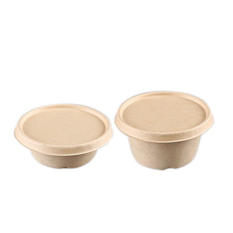 Sugarcane Bowl with Paper Lid (300ml, 450ml)