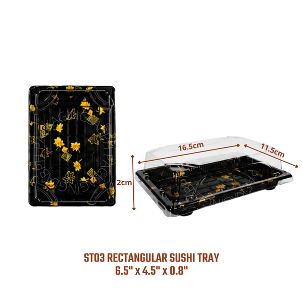 Rectangle Sushi Trays (8 sizes)
