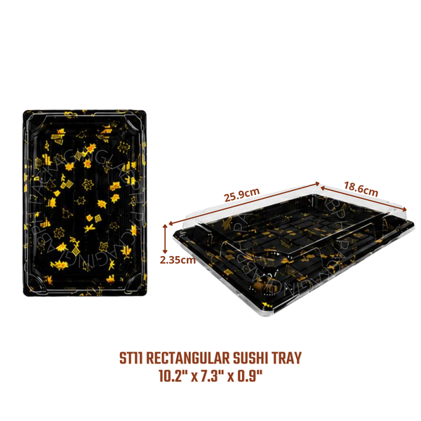Rectangle Sushi Trays (8 sizes)