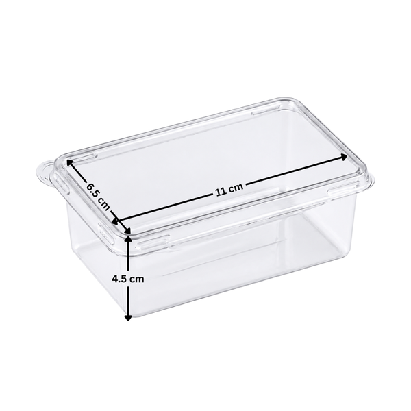 300ml Small Rectangle Clear Container
