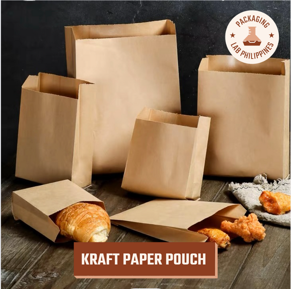 [100pcs] Kraft Paper Pouch for Cookies, Bread, Cakes and Pastries / Cookie Bag