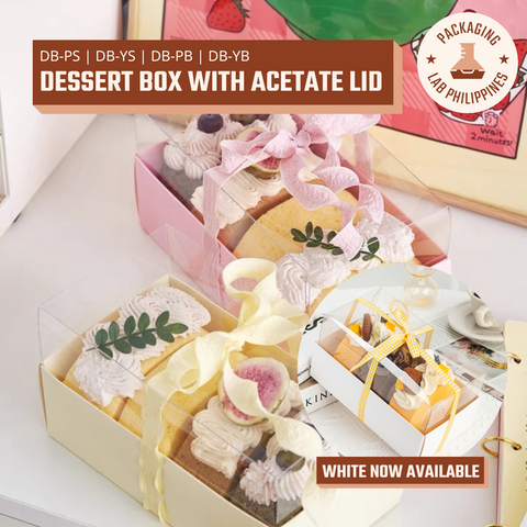 Dessert Box with Acetate Lid
