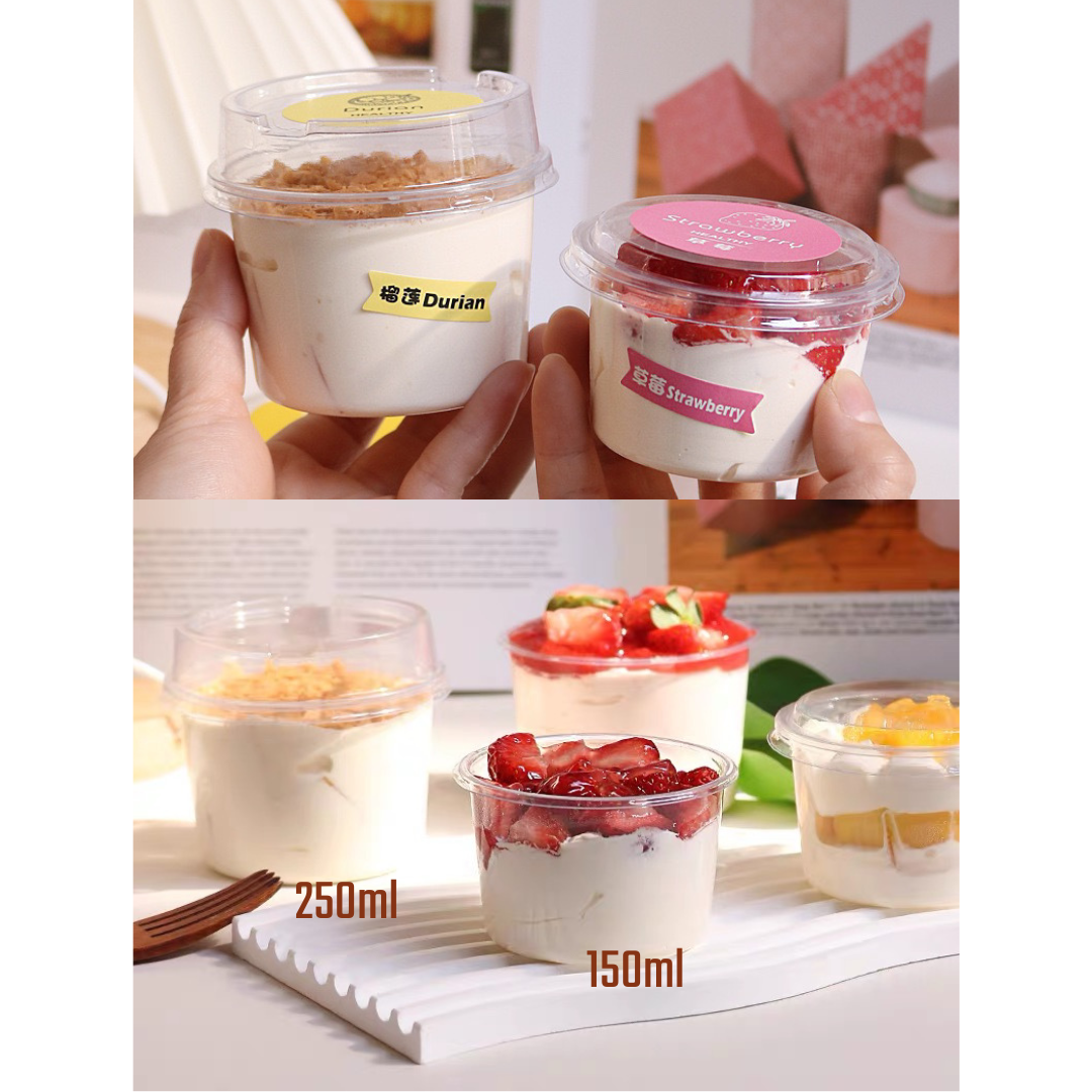 150ml / 250ml Clear Pudding Cup
