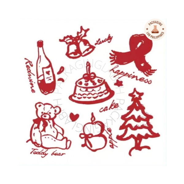 16x16 cm Cute Printed Wax Paper for Bento Cakes