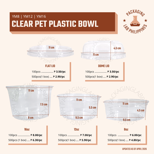 Clear PET Plastic Bowl