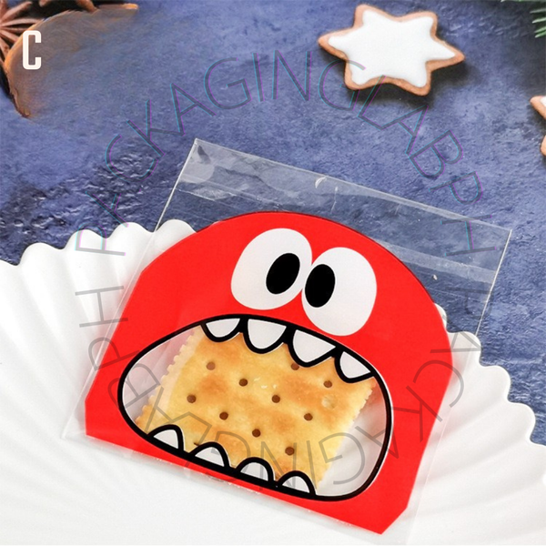 10x10cm Resealable Cookie Pouch / OPP Plastic Pouch with Design (18 Designs)