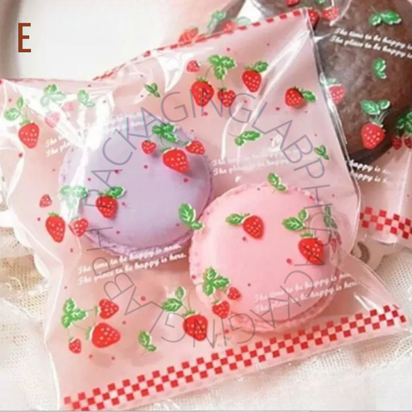 10x10cm Resealable Cookie Pouch / OPP Plastic Pouch with Design (18 Designs)