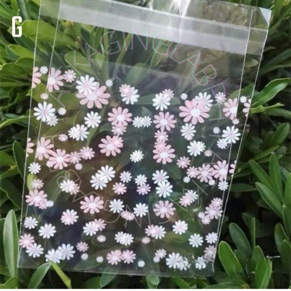 10x10cm Resealable Cookie Pouch / OPP Plastic Pouch with Design (18 Designs)