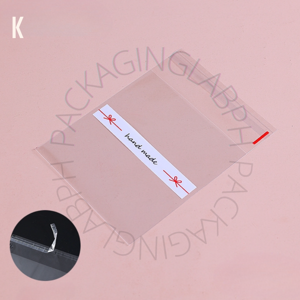 10x10cm Resealable Cookie Pouch / OPP Plastic Pouch with Design (18 Designs)