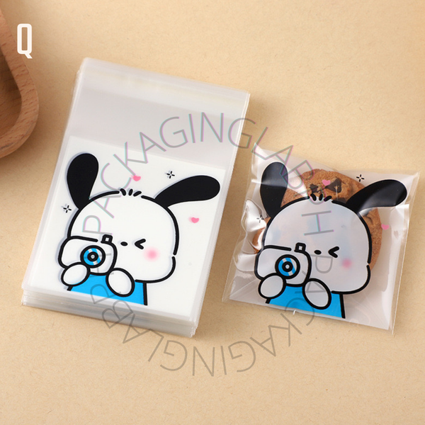 10x10cm Resealable Cookie Pouch / OPP Plastic Pouch with Design (18 Designs)