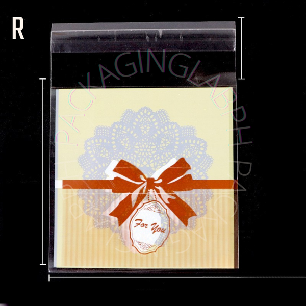 10x10cm Resealable Cookie Pouch / OPP Plastic Pouch with Design (18 Designs)