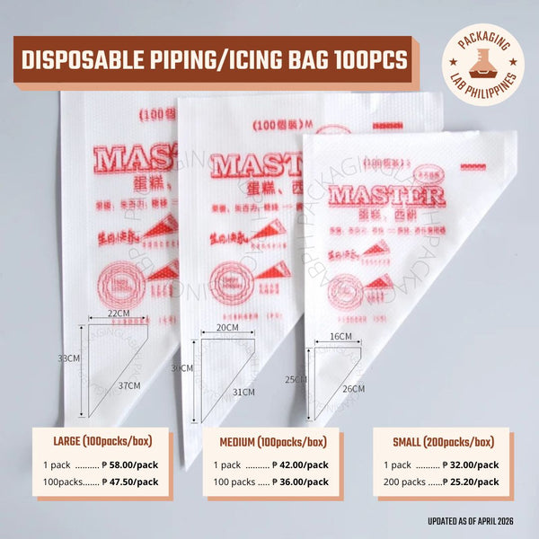 Disposable Plastic Icing Bag / Piping Bag