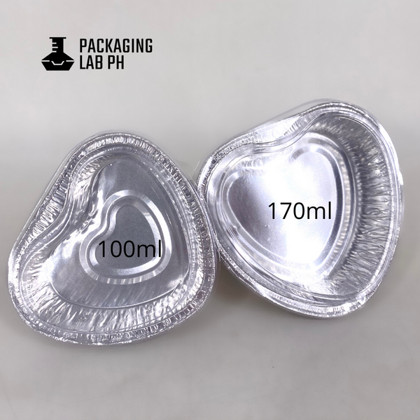 170ml Heart Aluminum Pan with lid