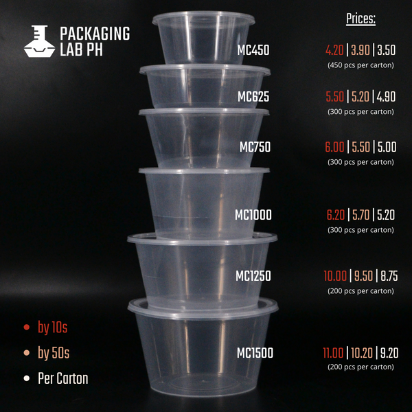 625ml Round Microwavable Container
