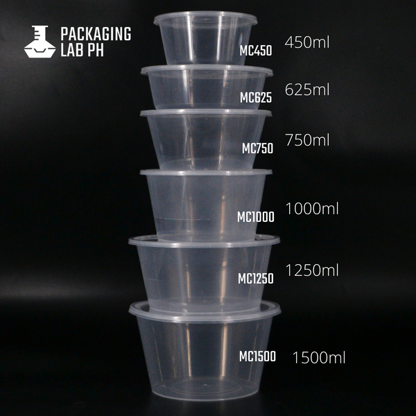 1500ml Round Microwavable Container